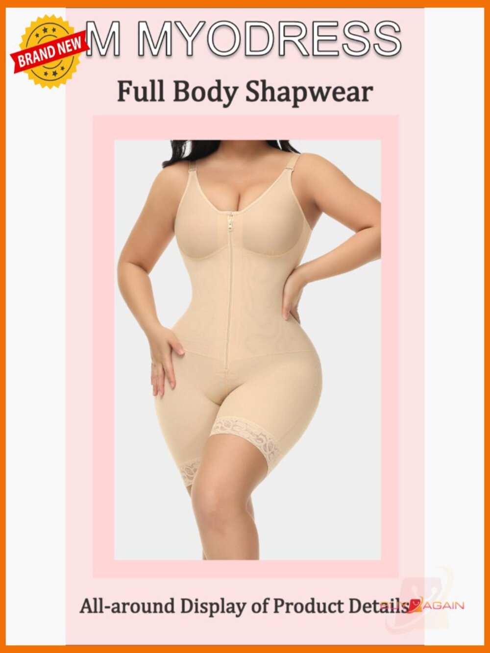Faja Tummy Control Shapewear Bodysuit Butt Lifter Post Surgery Compression 3 - Picture 7 of 7